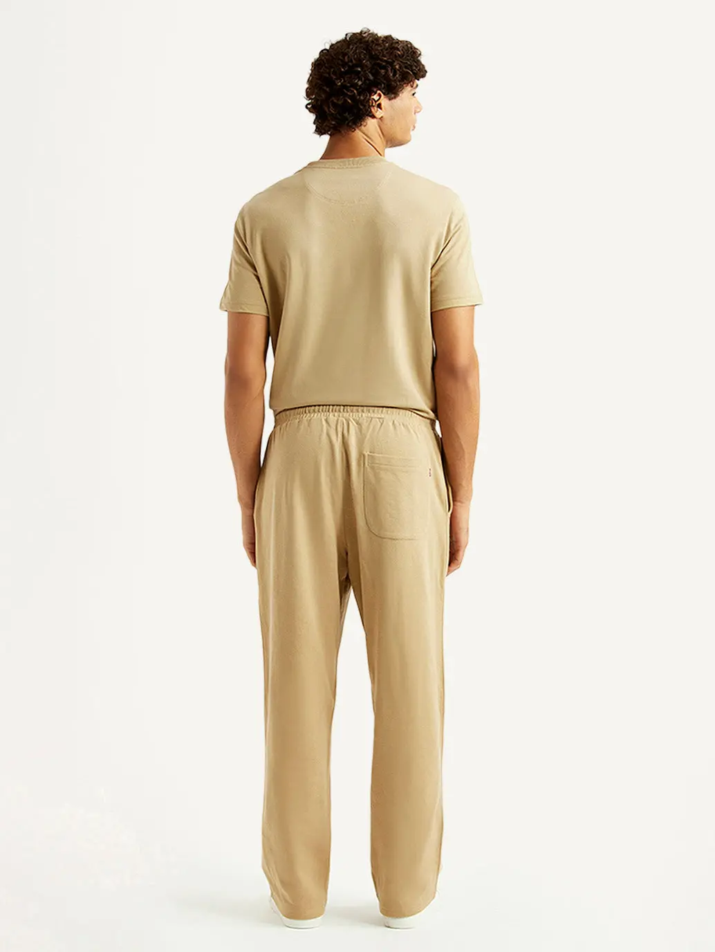 Men's Beige Regular Fit Joggers 3