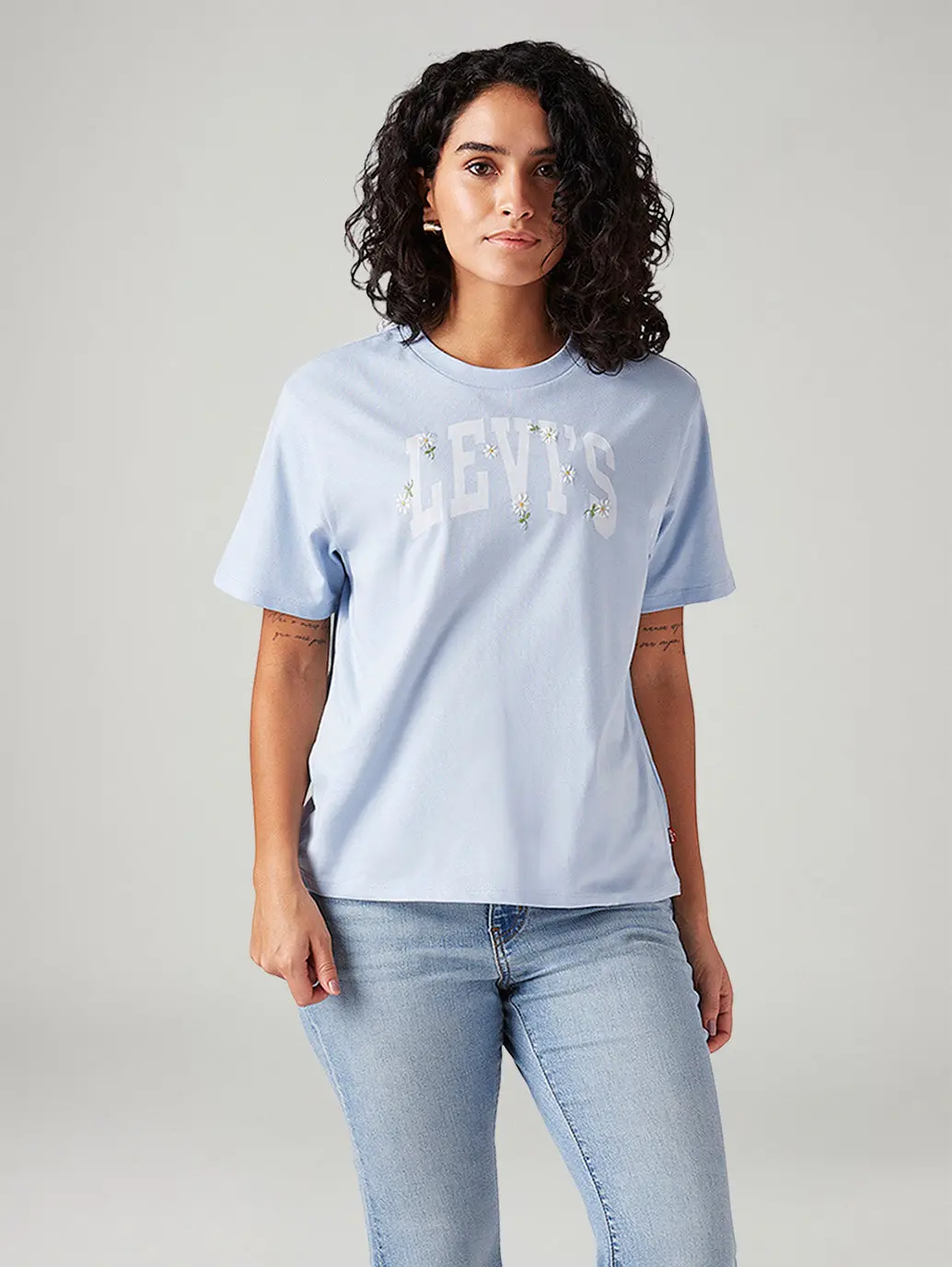 Women's Logo Printed Relaxed Fit T-Shirt 1