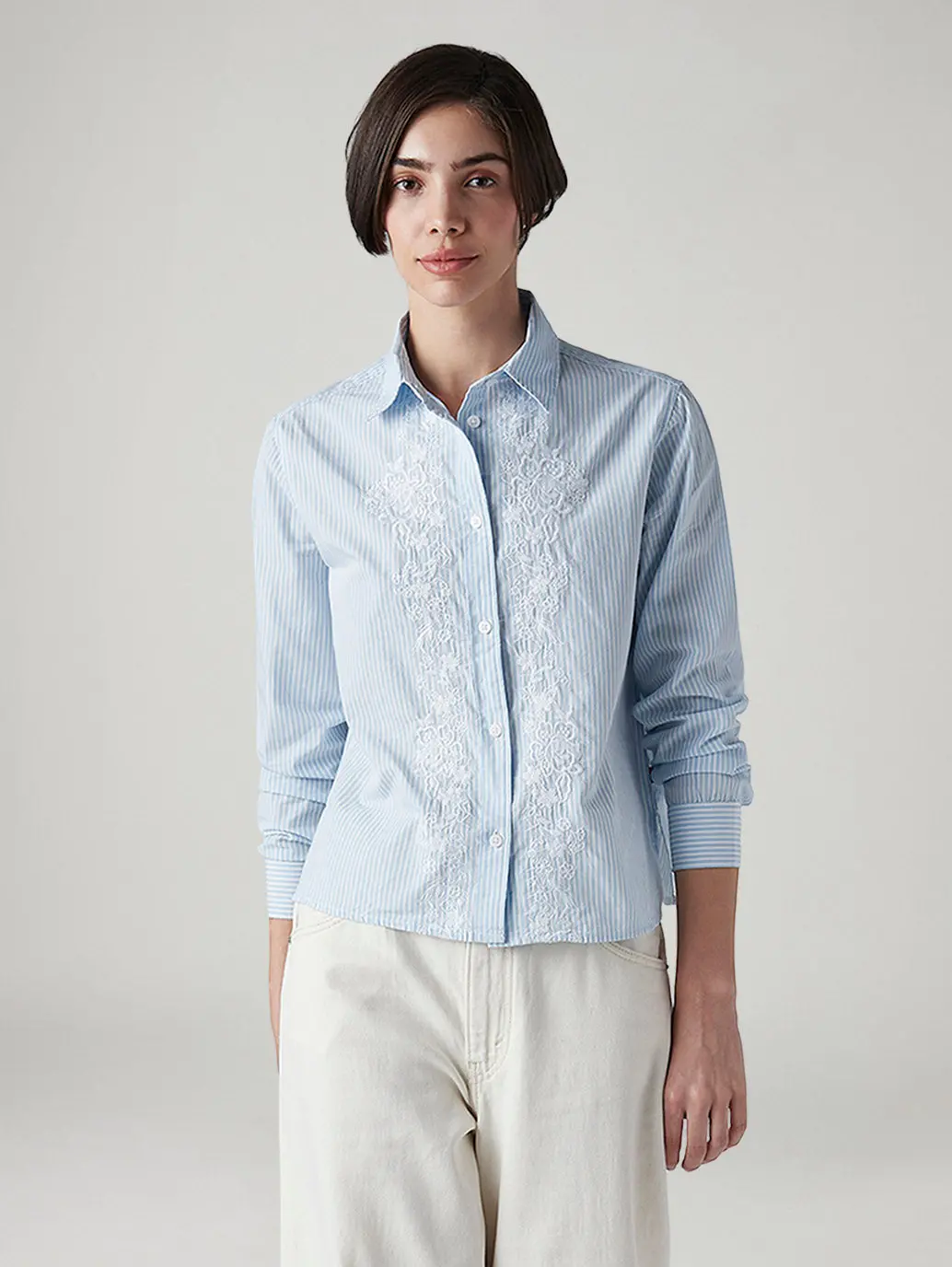 Women's Striped Regular Fit Shirt 1