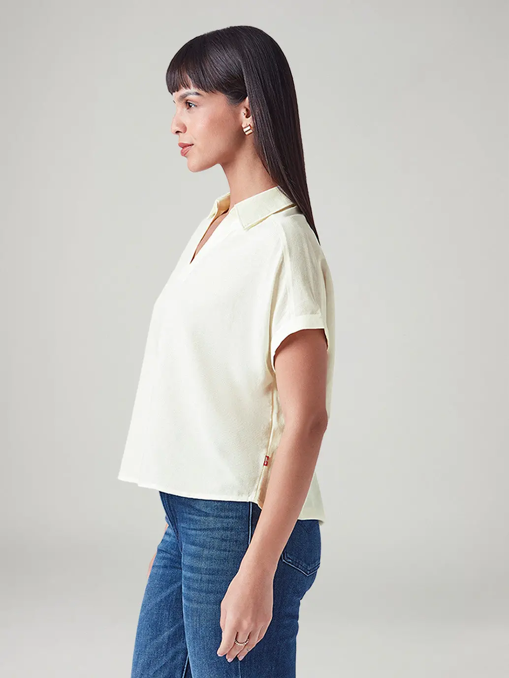Women's Solid Relaxed Fit Linen Top 5