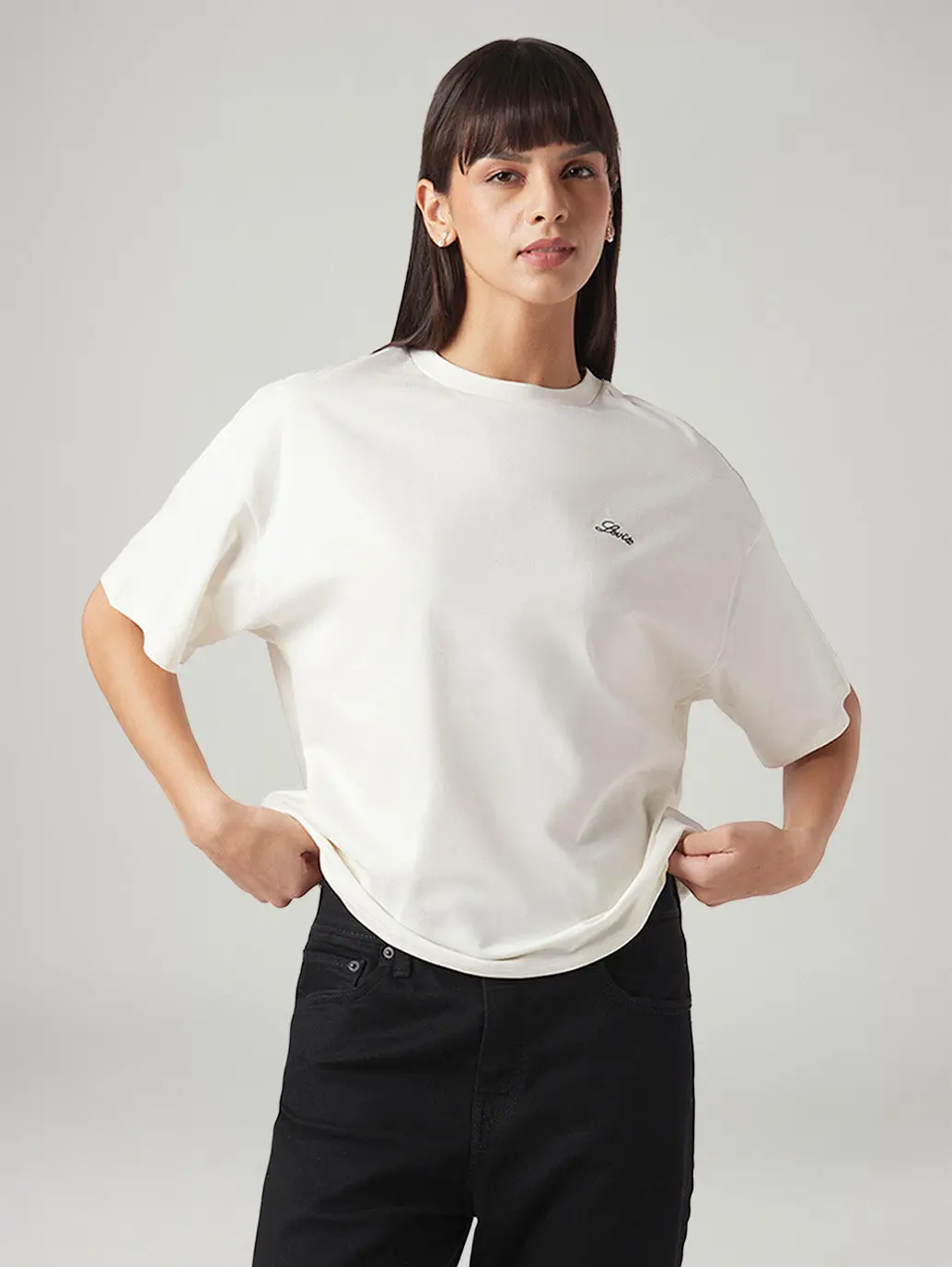 Women's Graphic Print Relaxed Fit Oversized T-Shirt 1