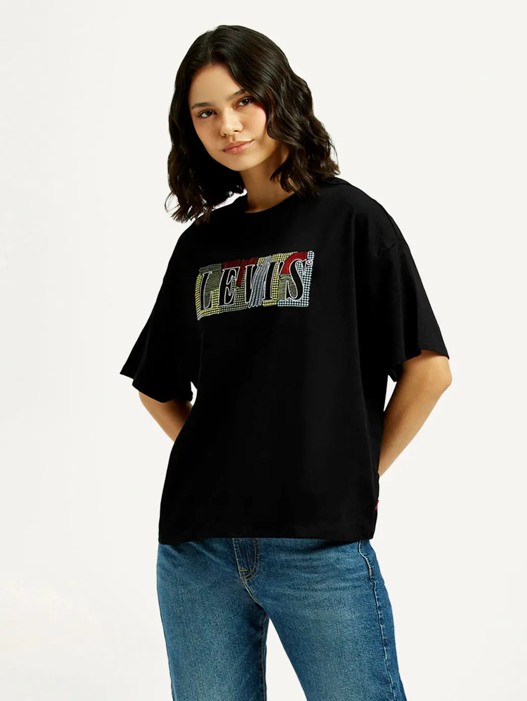 Women's Brand Logo Relaxed Fit T-Shirt 1
