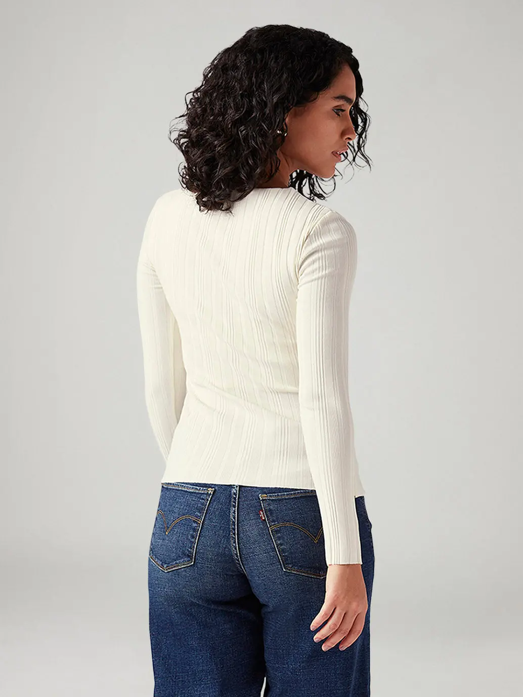 Women's Textured Slim Fit Ribbed Top 3