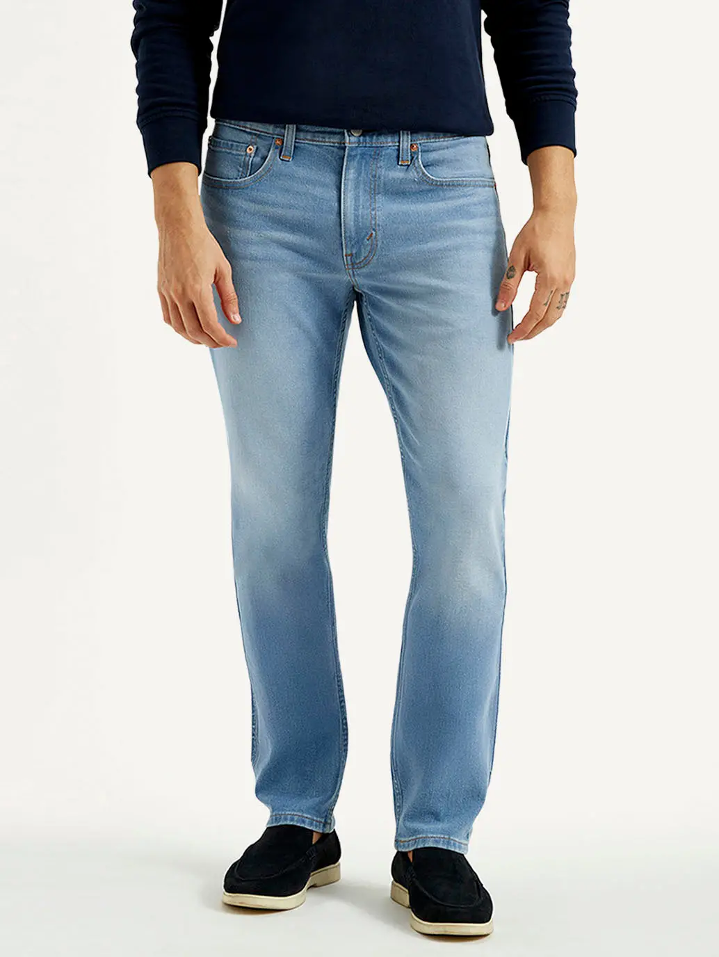 Men's 527 Med Indigo Bootcut Fit Mid Rise Jeans 2