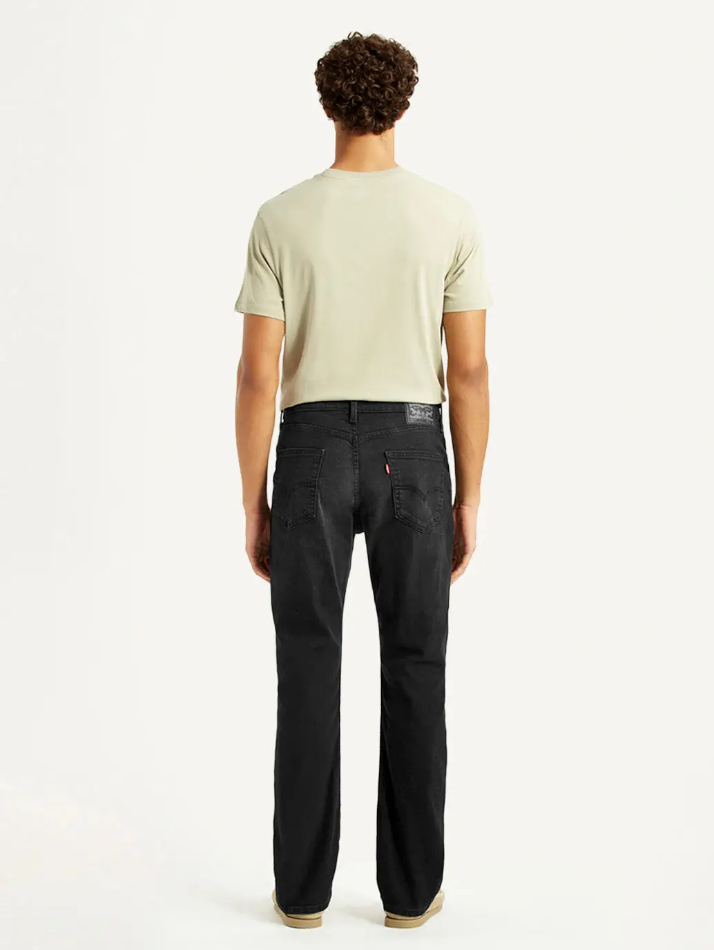 Men's 527 Black Slim Bootcut Fit Mid Rise Jeans 5
