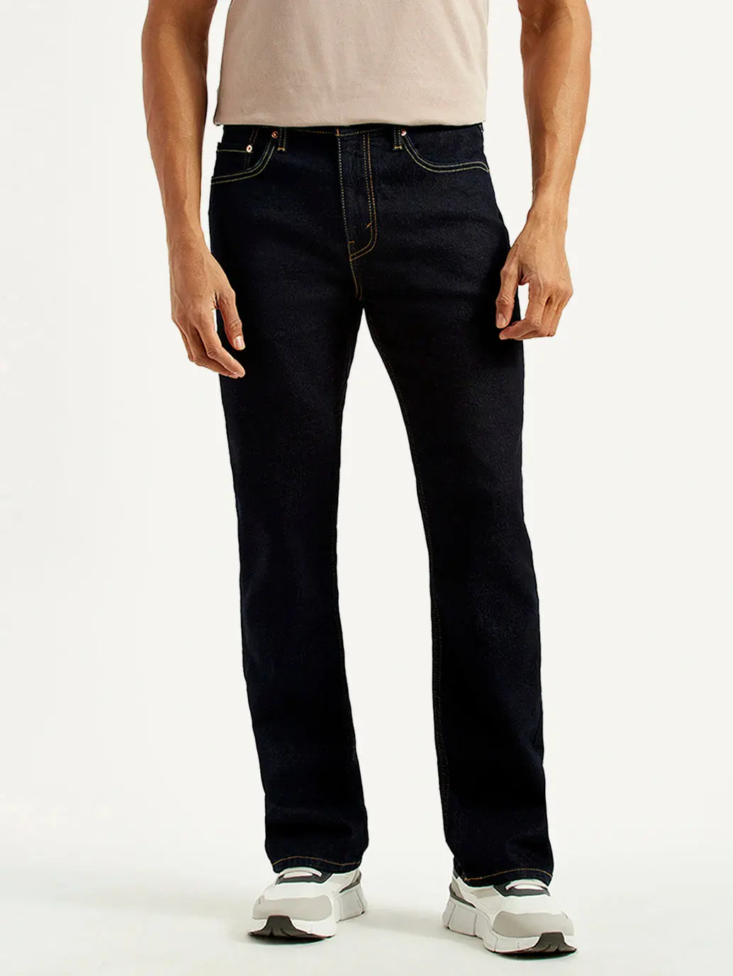 Men's 527 Navy Slim Bootcut Fit Mid Rise Jeans 2