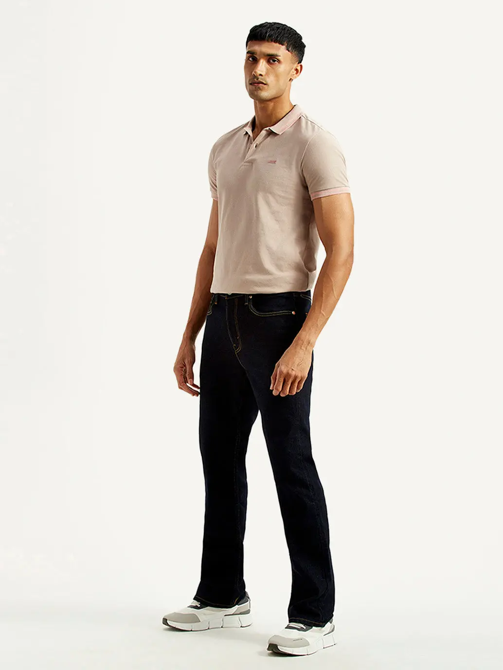 Men's 527 Navy Slim Bootcut Fit Mid Rise Jeans 6