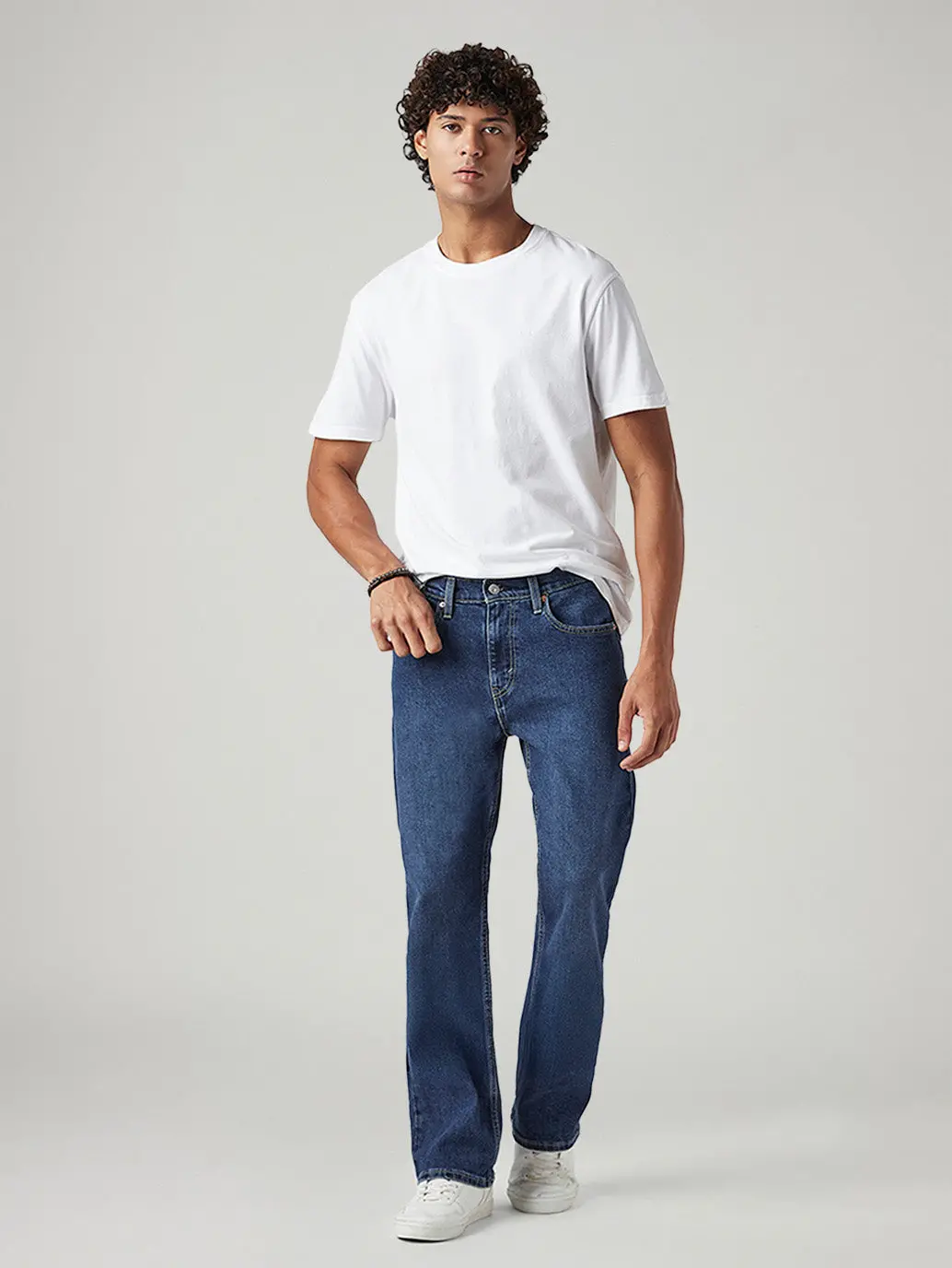 Men's 527 Blue Bootcut Fit Mid Rise Jeans 1