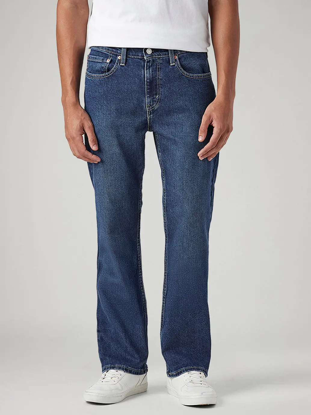 Men's 527 Blue Bootcut Fit Mid Rise Jeans 3