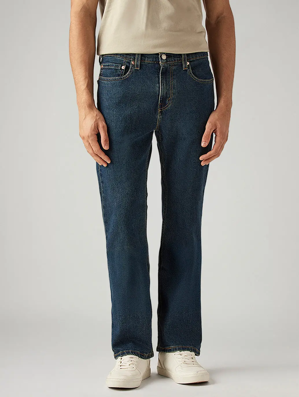 Men's 527 Blue Bootcut Fit Mid Rise Tinted Jeans 3