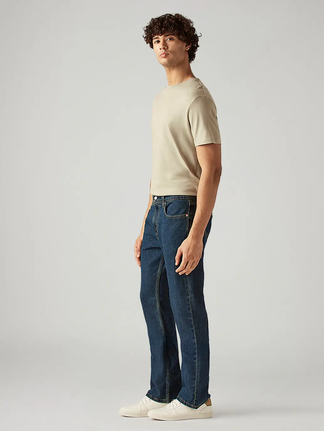 Men's 527 Blue Bootcut Fit Mid Rise Tinted Jeans 7