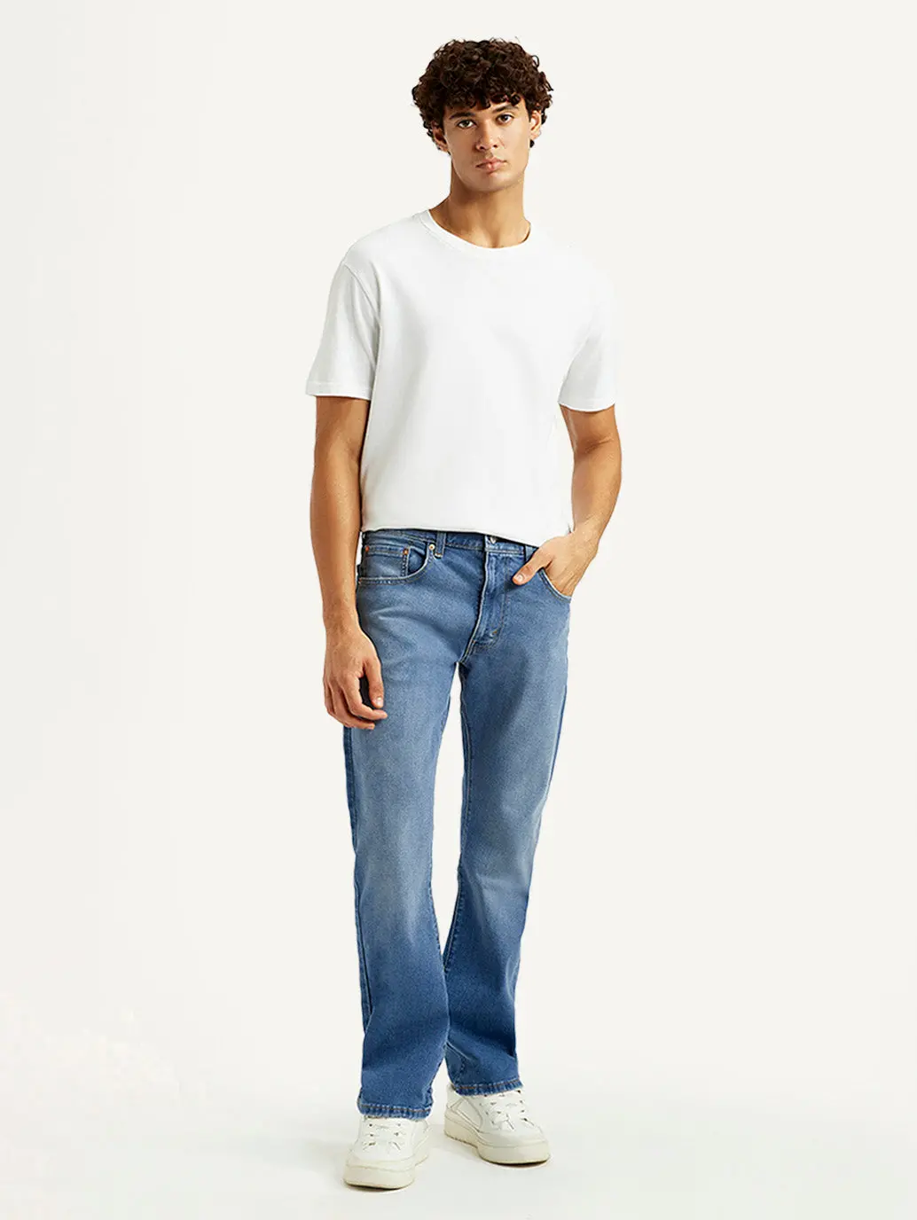 Men's 517 Med Indigo Bootcut Fit Mid Rise Jeans 2