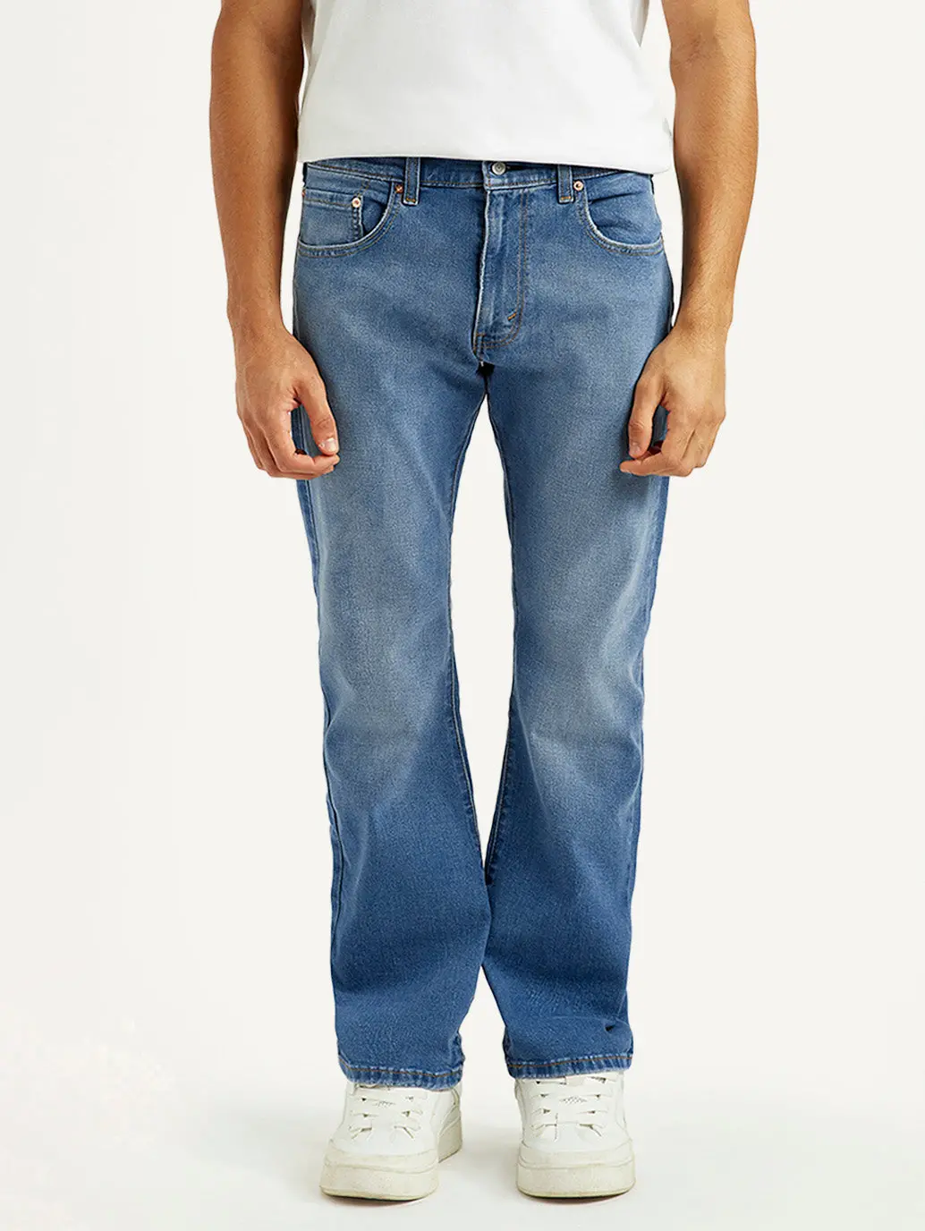 Men's 517 Med Indigo Bootcut Fit Mid Rise Jeans 3