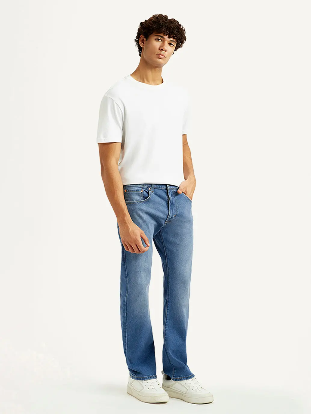 Men's 517 Med Indigo Bootcut Fit Mid Rise Jeans 7