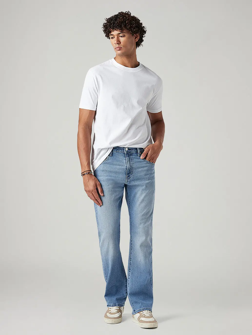 Men's 517 Light Blue Bootcut Fit Mid Rise Jeans 6