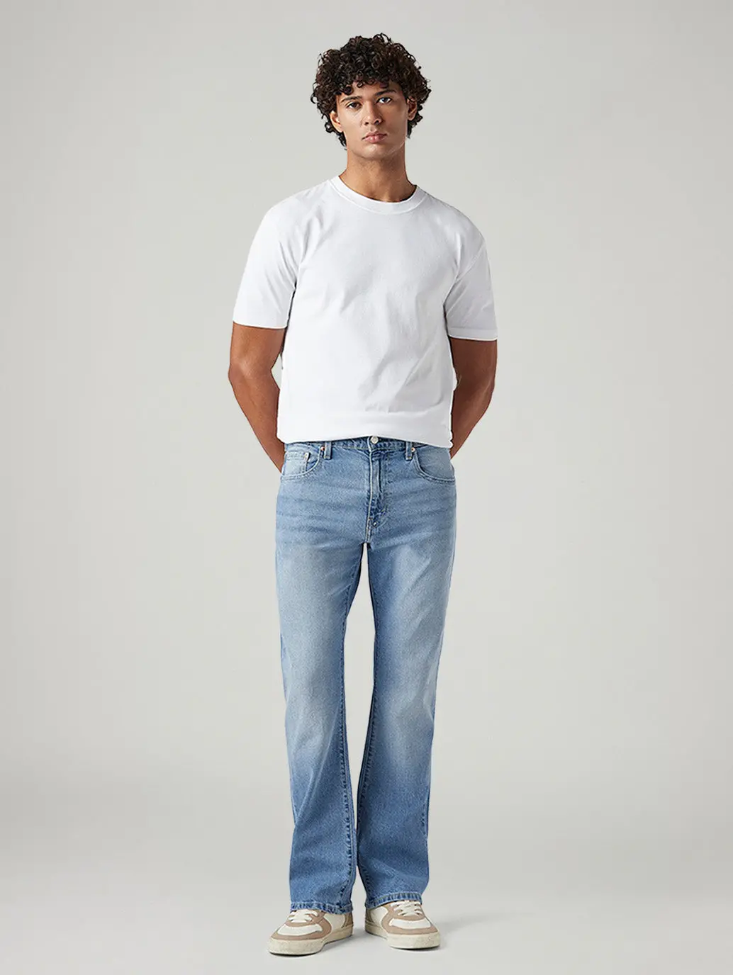 Men's 517 Light Blue Bootcut Fit Mid Rise Jeans 1