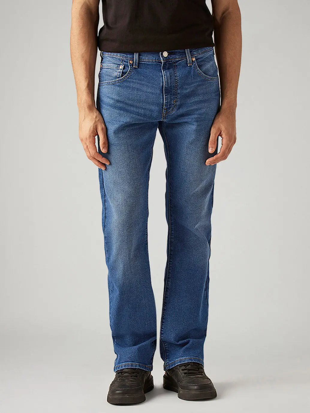 Men's 517 Blue Bootcut Fit Mid Rise Jeans 2