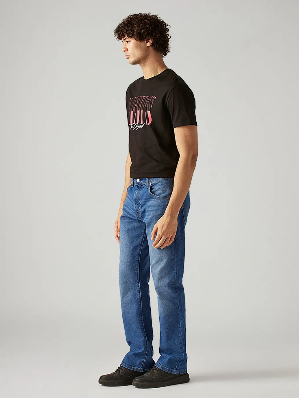 Men's 517 Blue Bootcut Fit Mid Rise Jeans 7