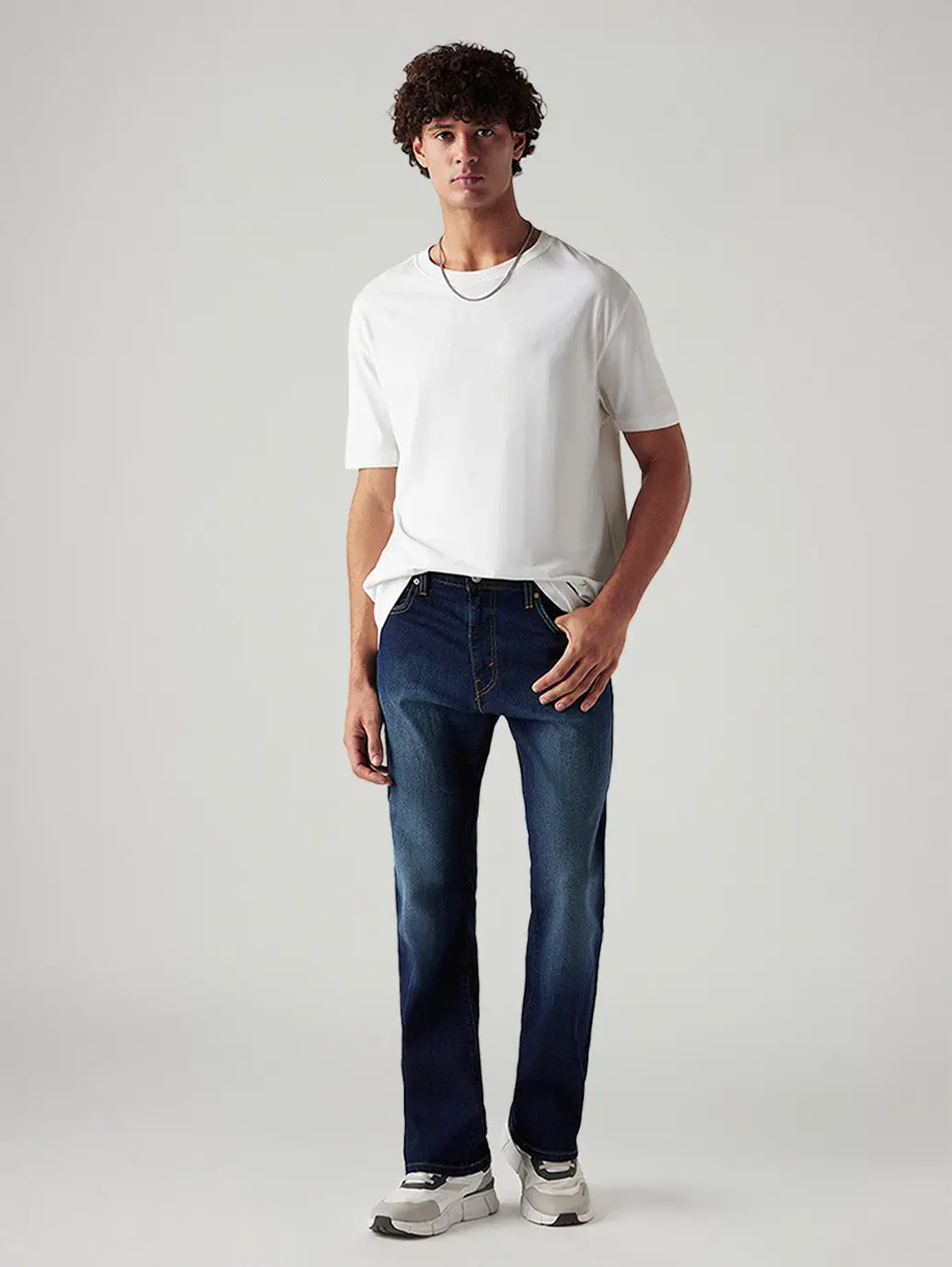 Men's 517 Dark Indigo Bootcut Mid Rise Jeans 1