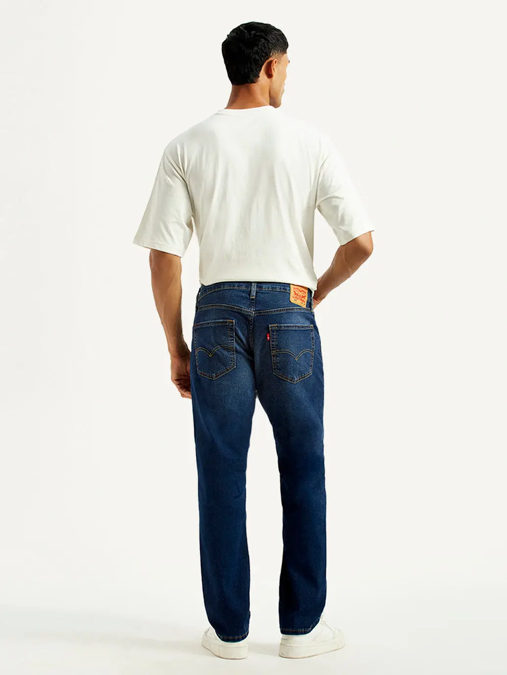 Men's 541 Dark Indigo Athletic Tapered Fit Mid Rise Jeans 3