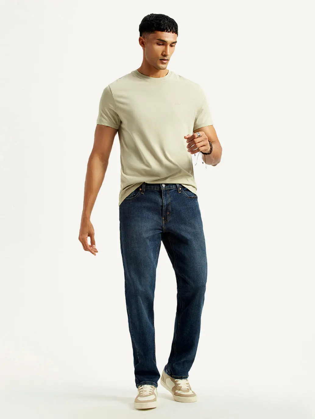 Men's 541 Dark Indigo Athletic Tapered Fit Mid Rise Jeans 1