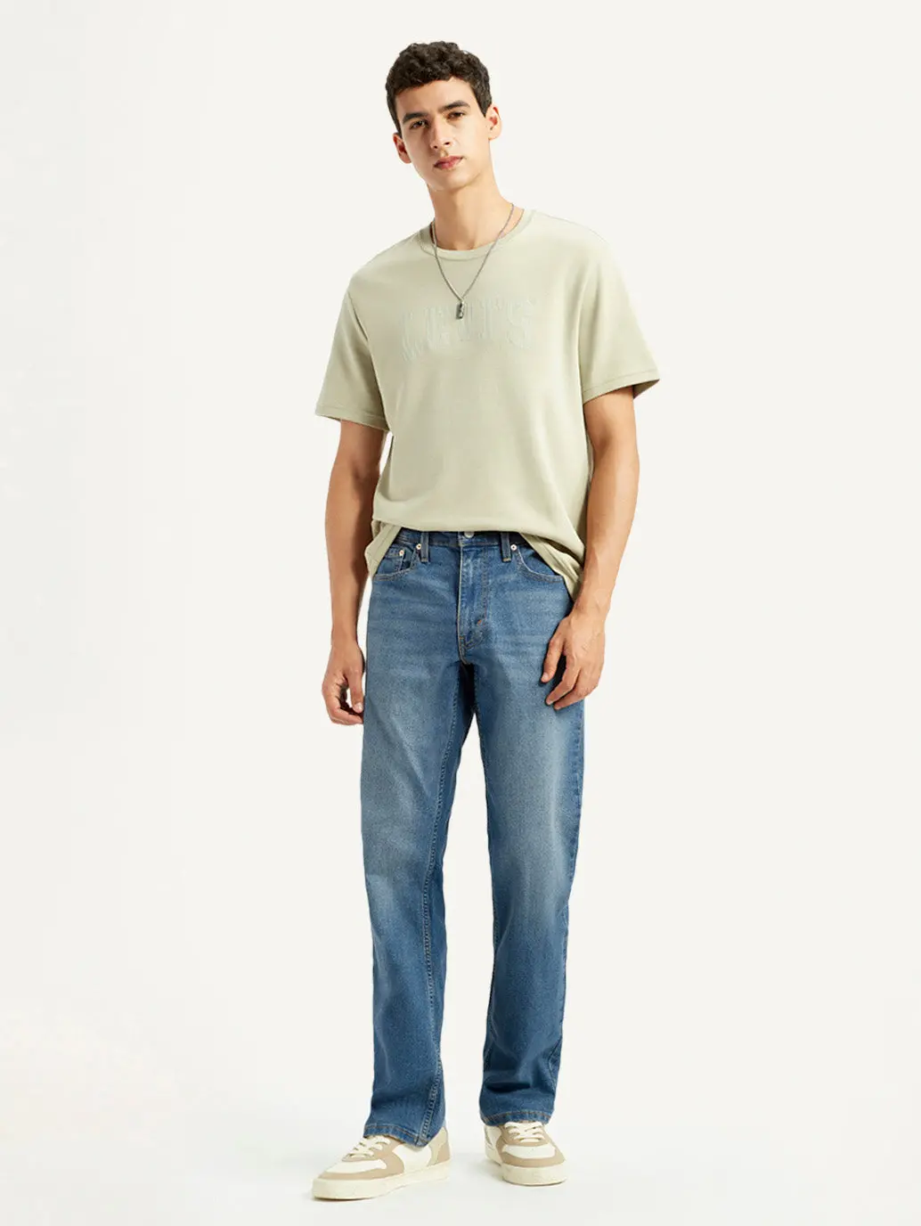 Men's 541 Med Indigo Athletic Tapered Fit Mid Rise Jeans 1