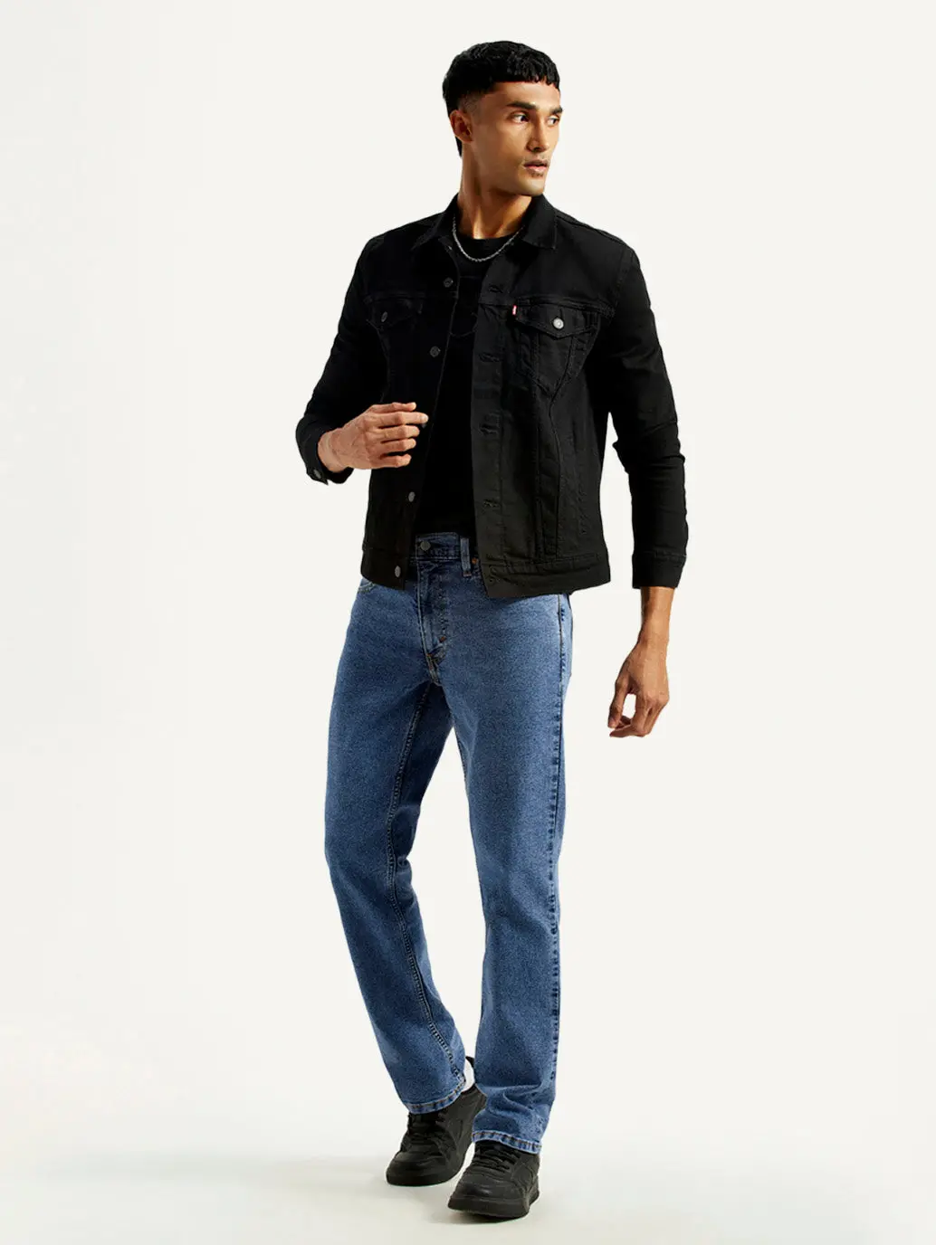 Men's 541 Med Indigo Athletic Tapered Fit Mid Rise Jeans 1