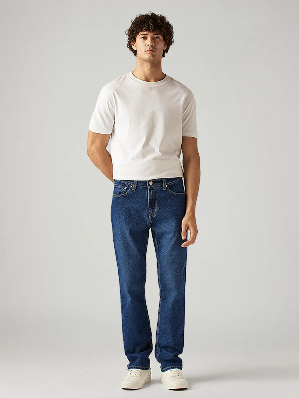 Men's 541 Blue Athletic Tapered Fit Mid Rise Jeans 1