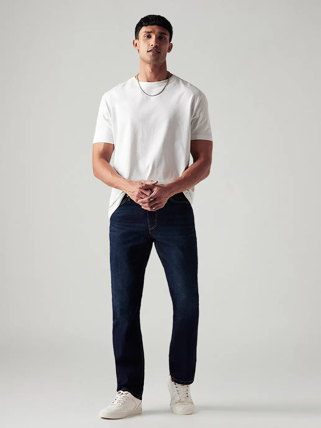 Men's 541 Dark Indigo Athletic Tapered Fit Mid Rise Jeans 1