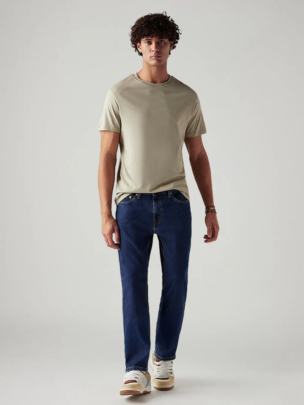 Men's 541 Med Indigo Athletic Tapered Fit Mid Rise Jeans 1