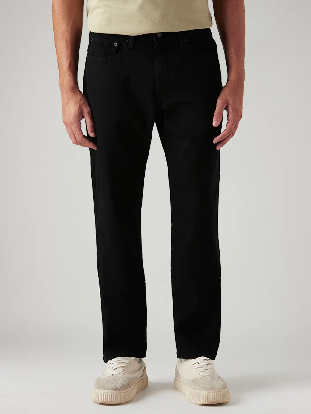 Men's 541 Black Athletic Tapered Fit Mid Rise Jeans 2