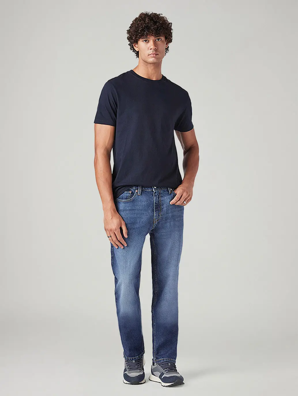 Men's 541 Blue Athletic Tapered Fit Mid Rise Jeans 1