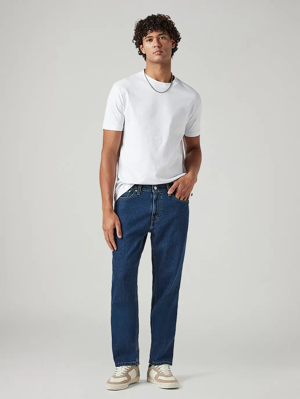 Men's 541 Indigo Athletic Tapered Fit Mid Rise Tinted Jeans 1