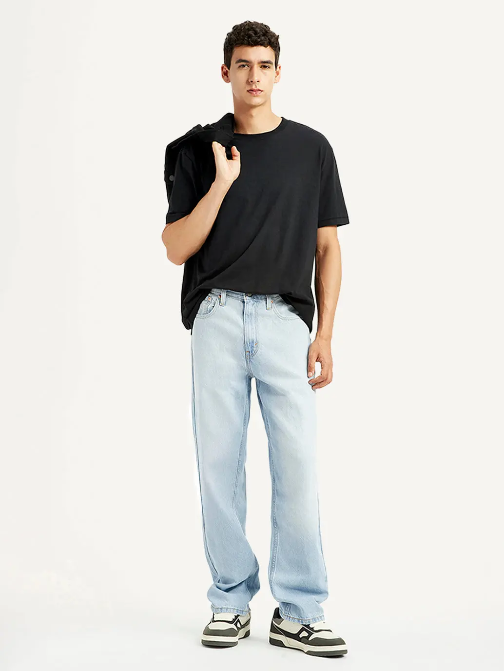 Men's 568 Light Indigo Loose Fit Mid Rise Jeans 1