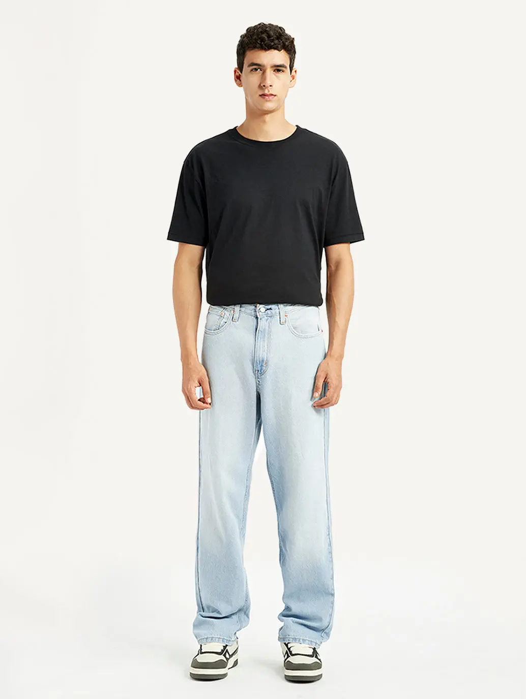 Men's 568 Light Indigo Loose Fit Mid Rise Jeans 7