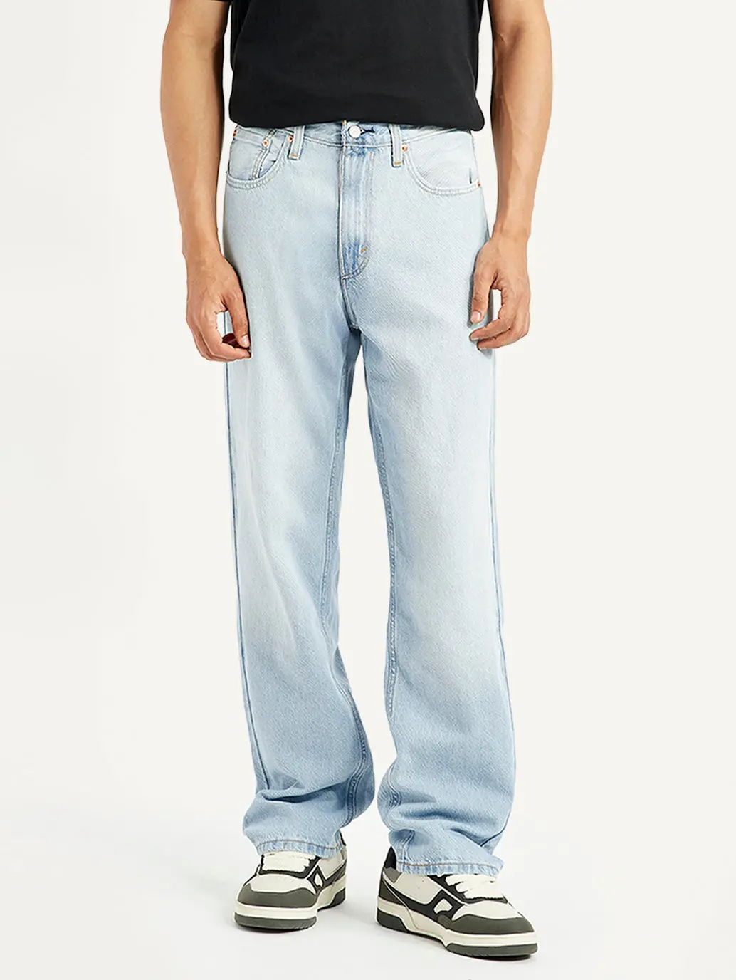 Men's 568 Light Indigo Loose Fit Mid Rise Jeans 2