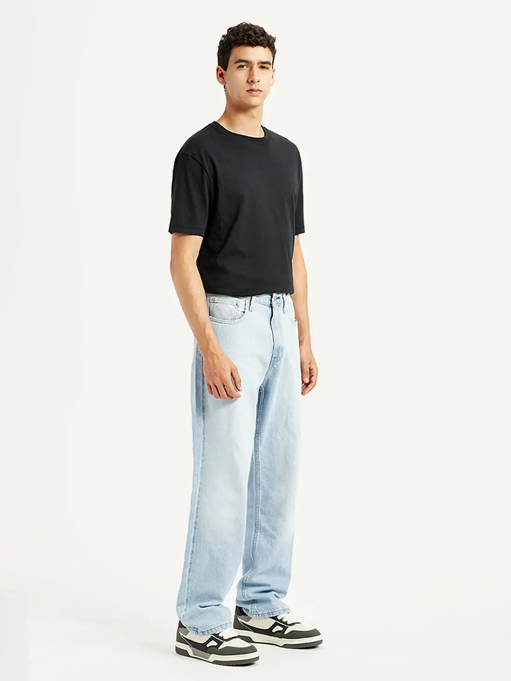 Men's 568 Light Indigo Loose Fit Mid Rise Jeans 6