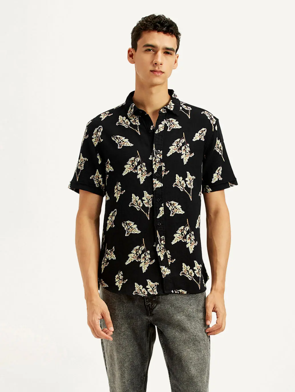 Men's Floral Slim Fit Shirt 1
