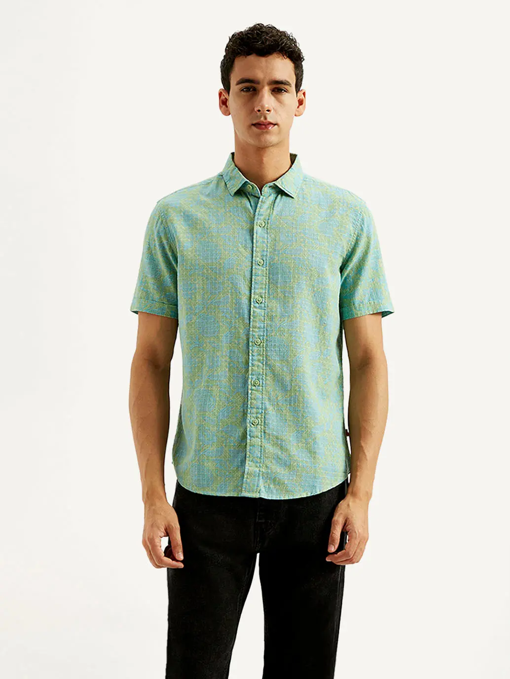 Men's Floral Slim Fit Shirt 1