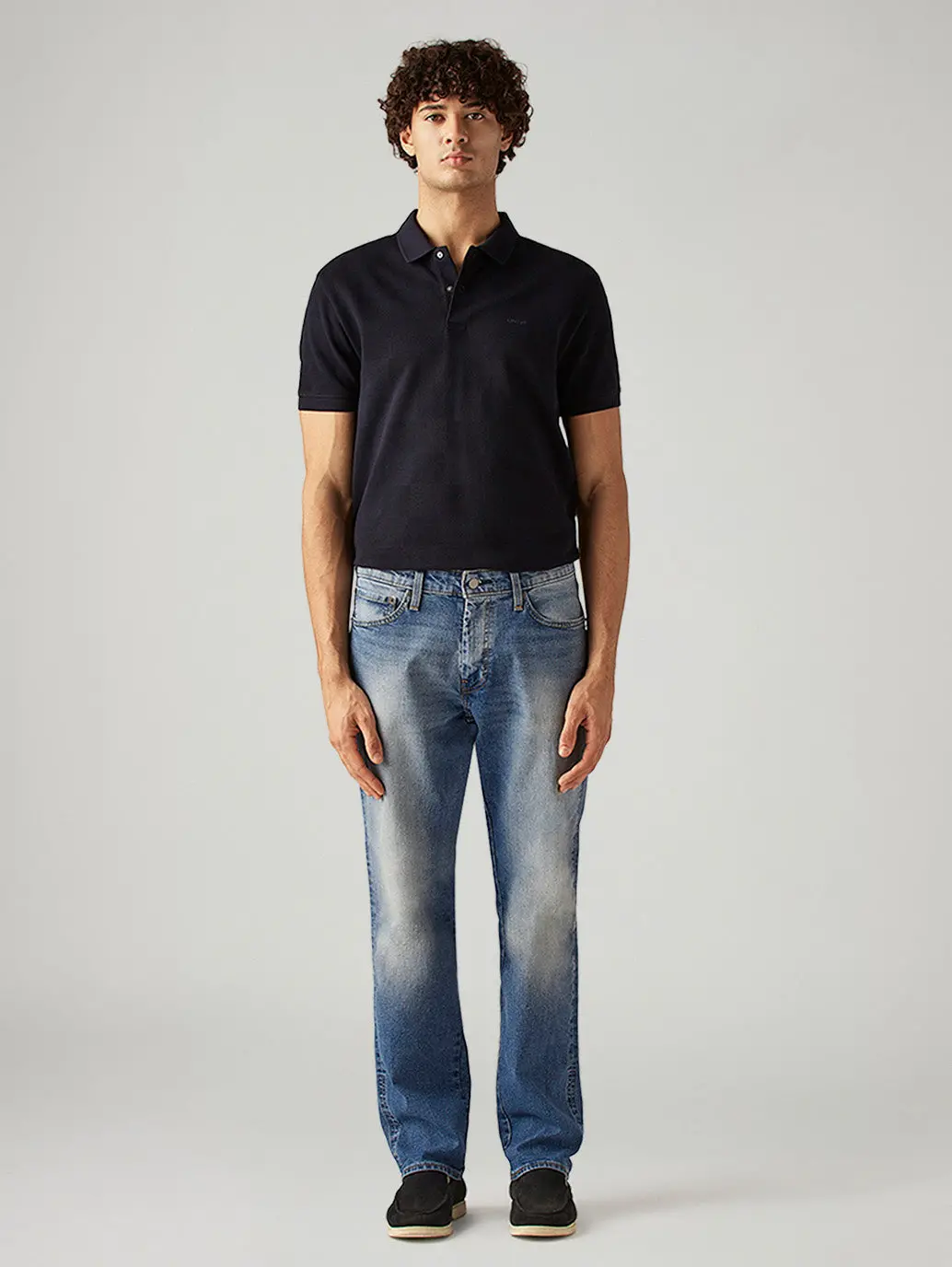 Men's 541 Blue Athletic Tapered Fit Mid Rise Commuter Jeans 2