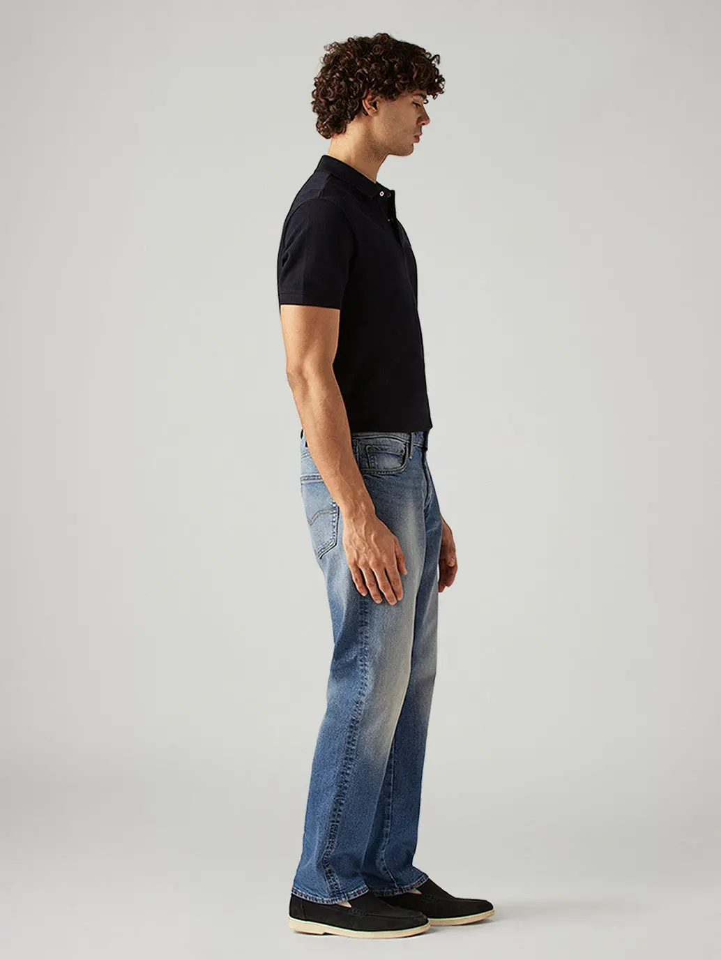 Men's 541 Blue Athletic Tapered Fit Mid Rise Commuter Jeans 6
