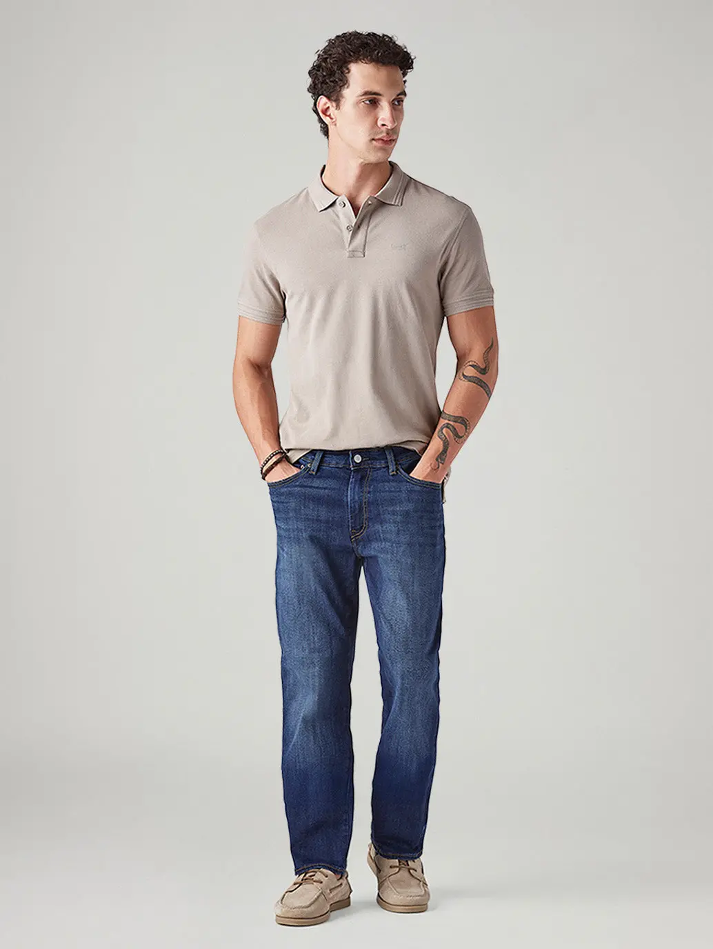 Men's 541 Blue Tapered Fit Mid Rise Commuter Jeans 1
