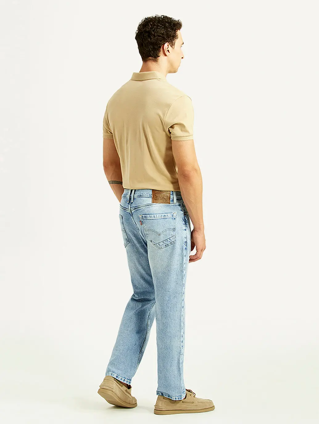 Men's 505 Light Blue Straight Fit Hyper Stretch Jeans 3