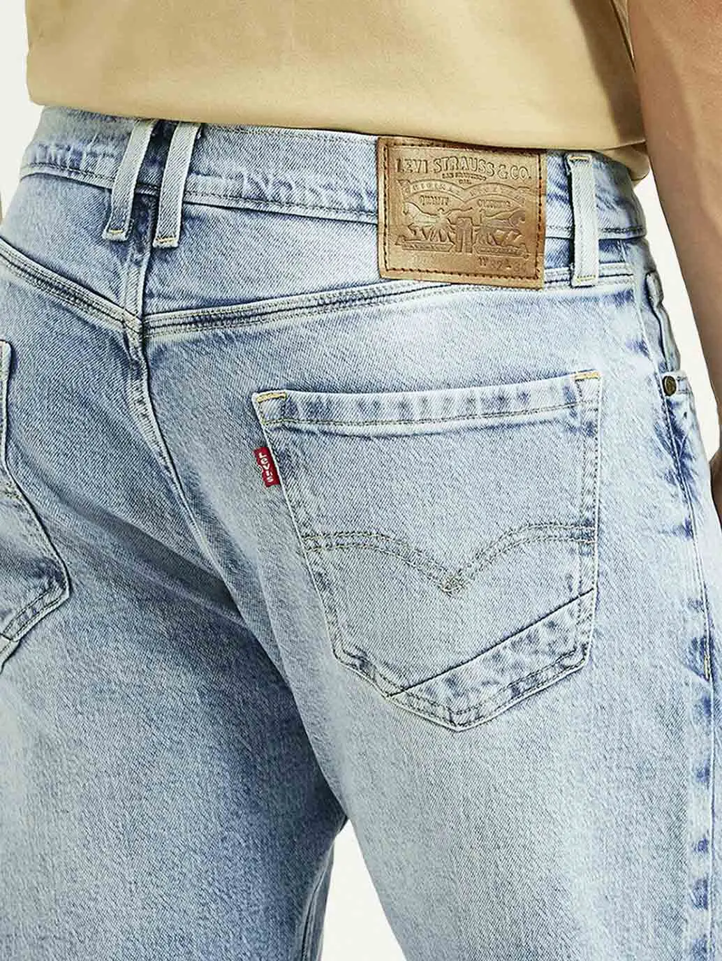 Men's 505 Light Blue Straight Fit Hyper Stretch Jeans 6