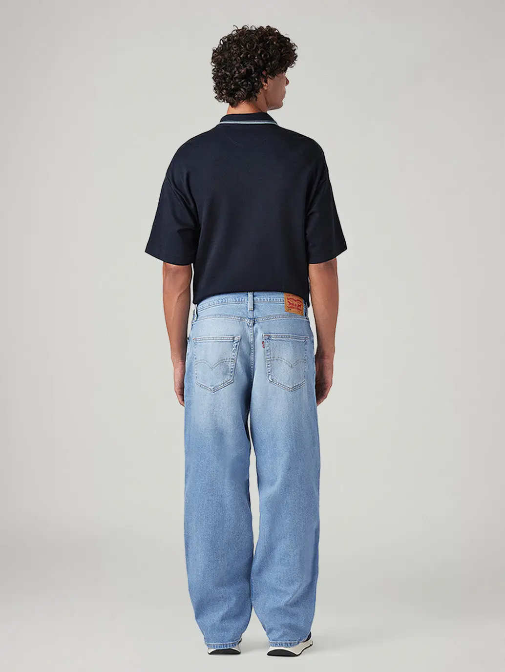 Men's 578 Light Blue Baggy Fit Mid Rise Jeans 5