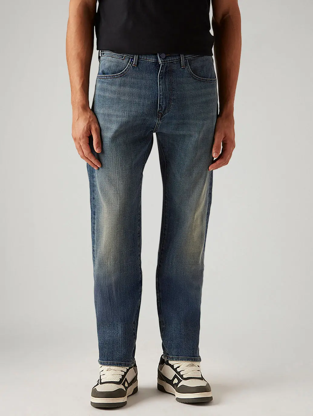 Men's 505 Blue Straight Fit Hyper Stretch Jeans 3