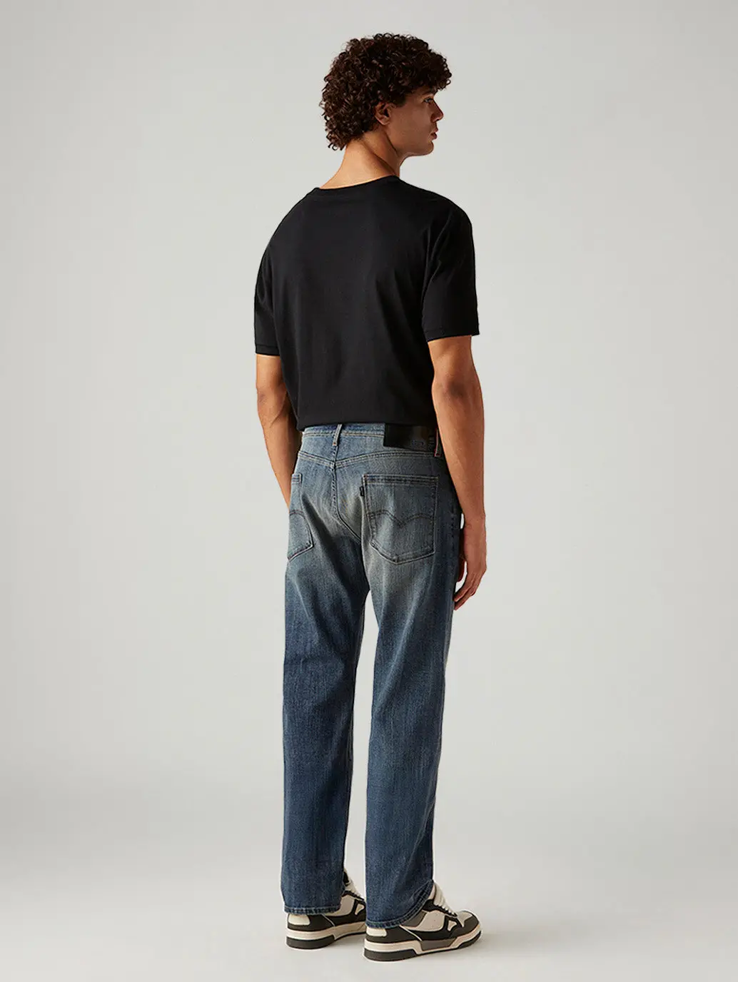 Men's 505 Blue Straight Fit Hyper Stretch Jeans 5
