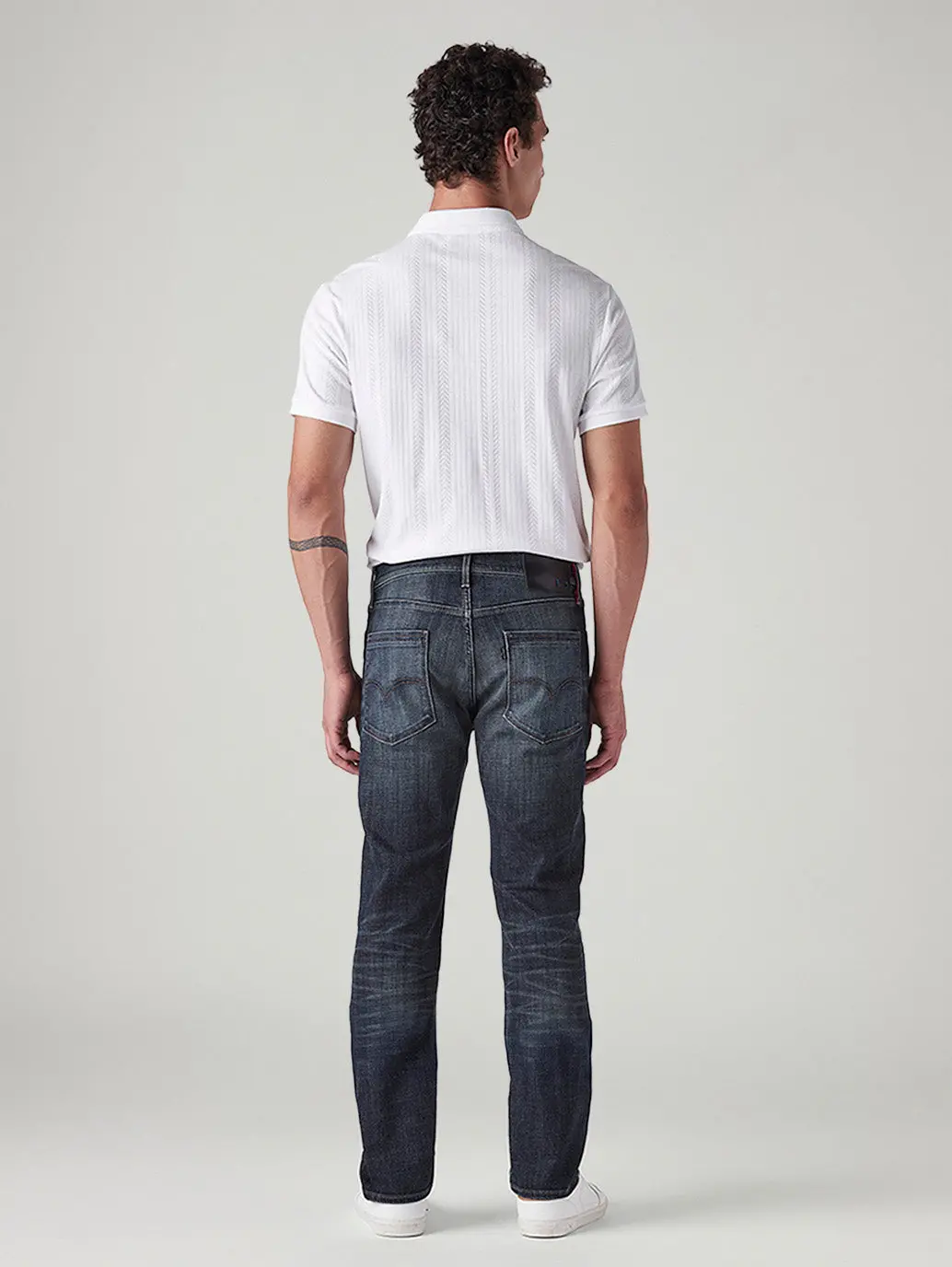 Men's 511 Dark-Blue Slim Fit Mid Rise Redloop Jeans 5