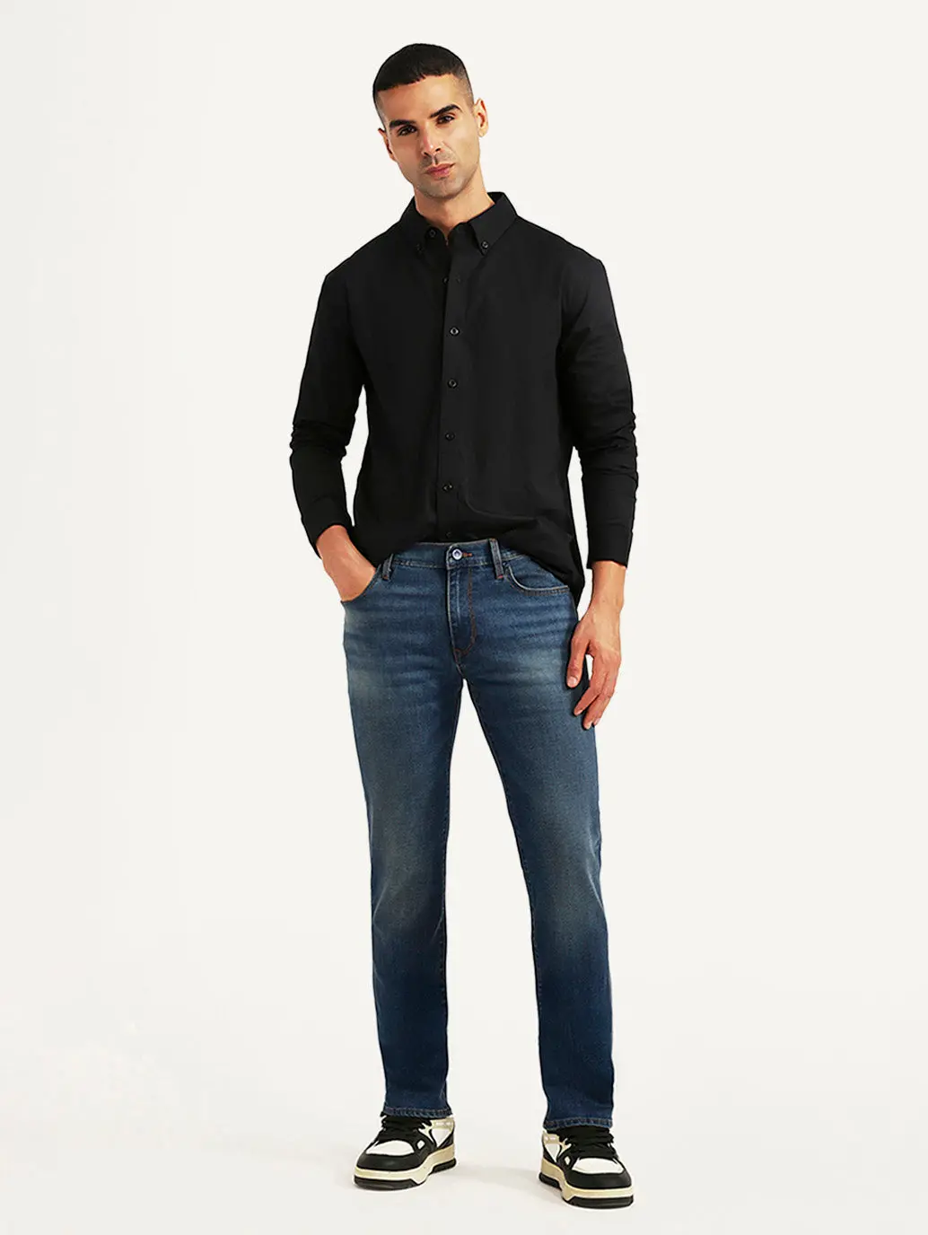 Men's Redloop 511 Blue Slim Fit Mid Rise Jeans 1