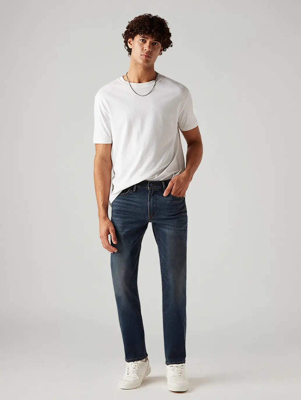 Men's 511 Dark Blue Slim Fit Innovation Stretch Jeans 1